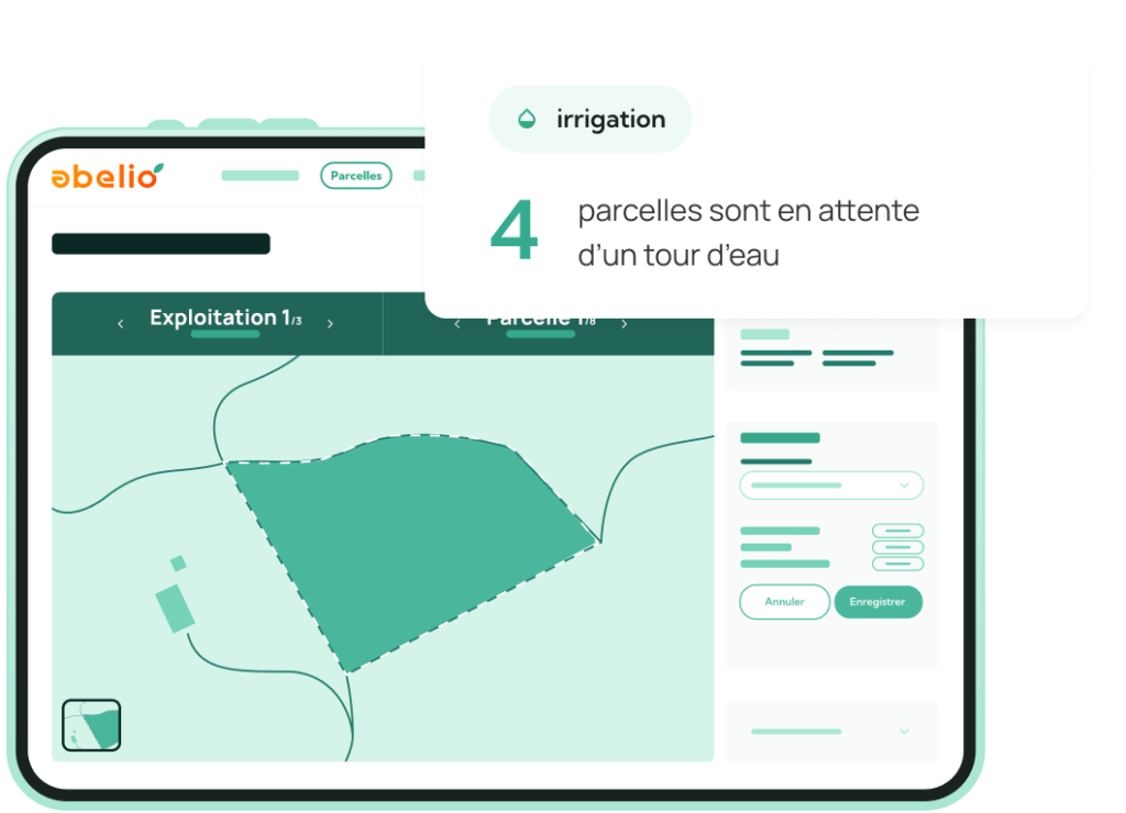 logiciel pour l'irrigation des terres agricole